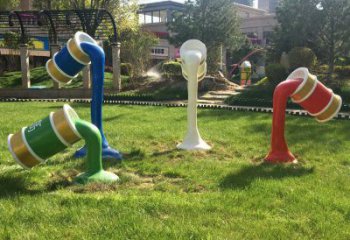 商業(yè)街油漆桶雕塑 售樓處學校雕塑 動漫擺件