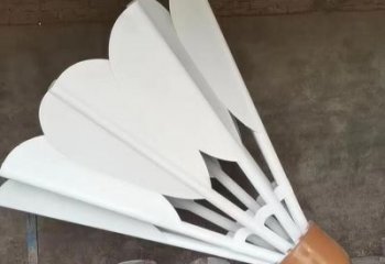 仿真羽毛球雕塑 酒店公園雕塑 風景區(qū)擺件