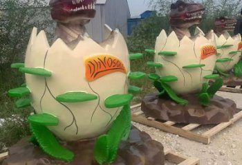 商業(yè)街恐龍蛋雕塑 售樓處學(xué)校雕塑 動漫擺件