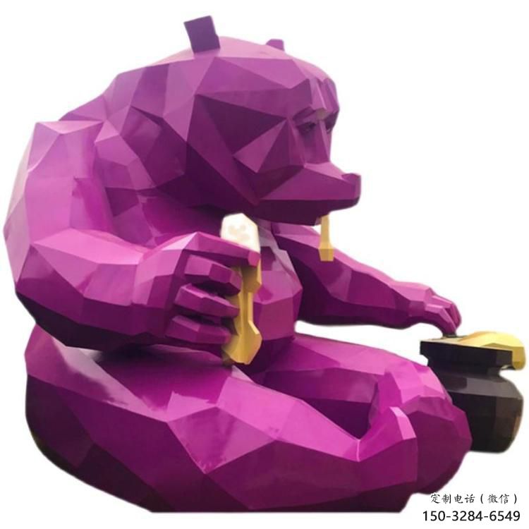 風(fēng)景區(qū)黑熊雕塑 售樓處廣場雕塑 仿古擺件