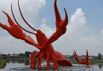 仿真玻璃鋼龍蝦雕塑 酒店公園雕塑 風(fēng)景區(qū)擺件