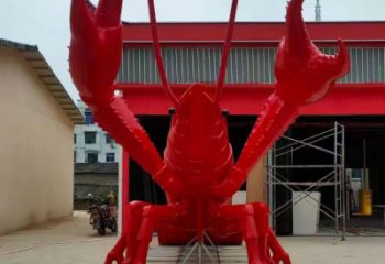 風(fēng)景區(qū)玻璃鋼龍蝦雕塑 售樓處廣場雕塑 仿古擺件