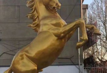 庭院銅駿馬雕塑廠家 城市古銅色雕塑 動物小品