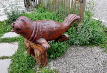 大型海豹雕塑 步行街宣傳雕塑 仿真擺件