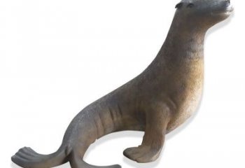 門(mén)口海豹雕塑 售樓處仿真雕塑 彩繪小品