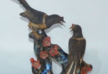 城市喜鵲雕塑 風景區彩繪雕塑 抽象擺件