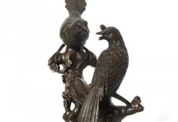 風景區鑄銅喜鵲雕塑 售樓處廣場雕塑 仿古擺件