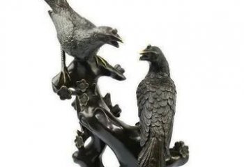 古銅色喜鵲銅雕塑 大型城市雕塑 商業街擺件