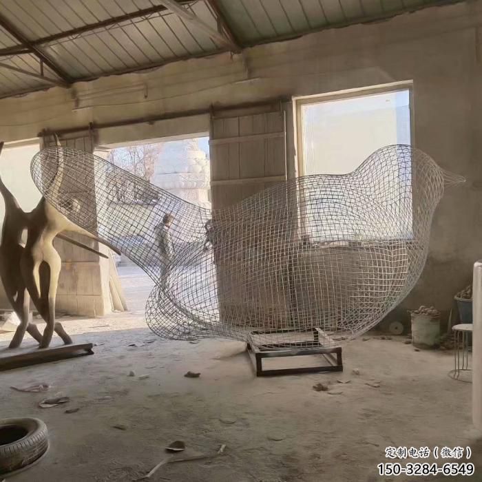 街道鳥類雕塑，動物小品，剪影工藝