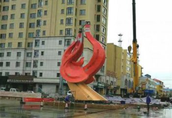 廣場鳥類雕塑，動物擺件，仿古工藝