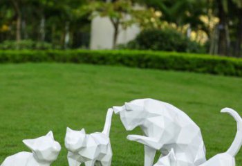 園林小貓雕塑，文化標識，公園小品