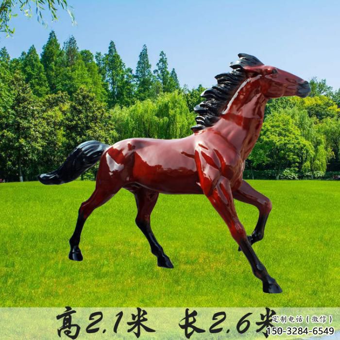 室內小馬雕塑，景觀題材，鍍銅工藝