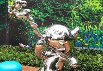 步行街貓咪雕塑，鑄銅農(nóng)耕雕塑，鏤空方式