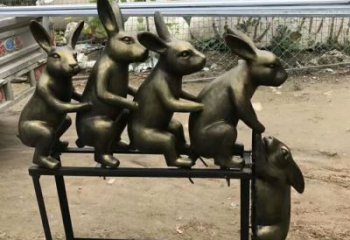 景區老鼠雕塑，鍍金歐式雕塑，鐵藝材質