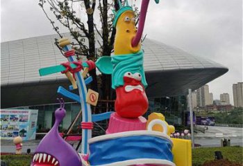 街道蟲子雕塑，鑄銅農(nóng)耕雕塑，古銅效果