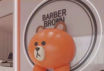 公園布朗熊雕塑價格，噴砂發光雕塑，鑄銅工藝