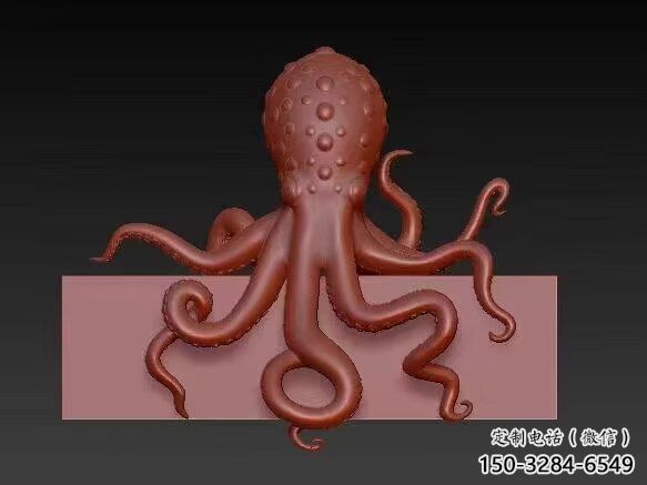 酒店烏賊雕塑，鍍金歐式雕塑，仿古擺件