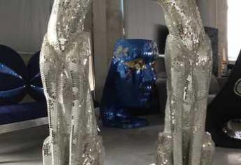 房地產(chǎn)獵豹雕塑，仿古動漫雕塑，噴砂制造