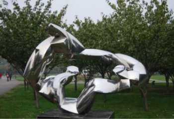 農(nóng)村獵豹雕塑，仿真動(dòng)物雕塑，抽象效果