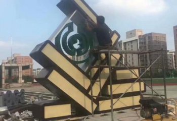 小區書籍雕塑，拉絲景觀雕塑，抽象效果