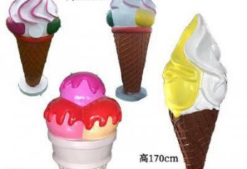 創意冰淇淋雕塑 園林冰激凌雕塑