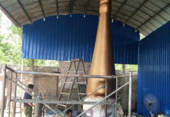 公園毛筆雕塑，噴砂發(fā)光雕塑，鍛造工藝