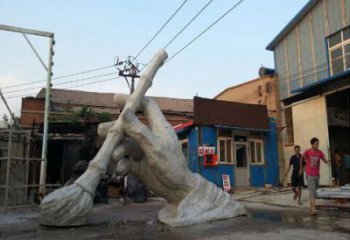 毛筆雕塑廠家，鏤空景觀雕塑，抽象效果