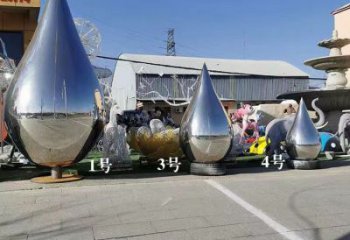 農(nóng)村水滴雕塑，鏤空景觀雕塑，抽象效果