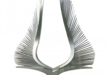 翅膀雕塑，鏤空景觀雕塑，西方擺件