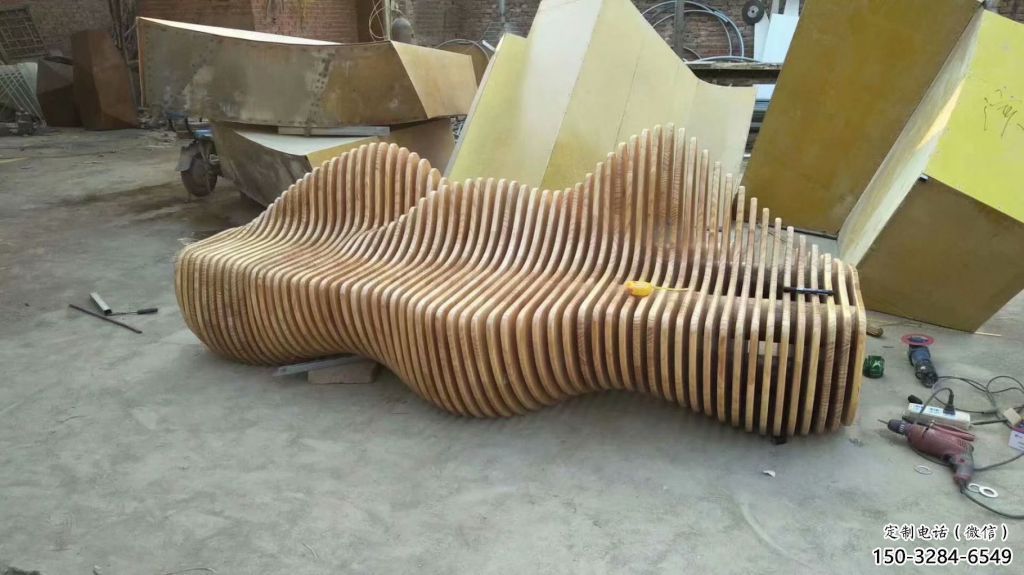 坐凳雕塑，抽象景觀雕塑，廣場擺件