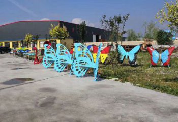 街道座椅雕塑 烤漆現(xiàn)代擺件 彩繪雕塑