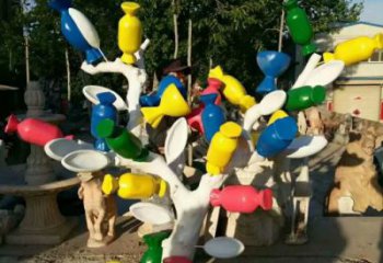 農村糖果雕塑 抽象藝術擺件 烤漆雕塑