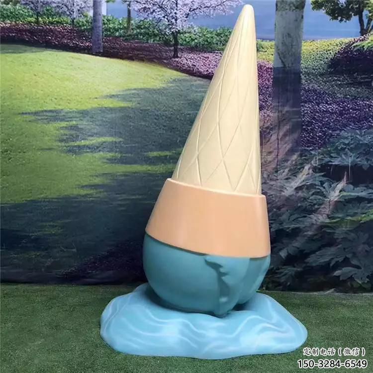 烤漆雪糕雕塑 鋼管景觀小品 室內(nèi)雕塑