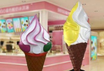 鋼管雪糕雕塑 異形噴水小品 農村雕塑