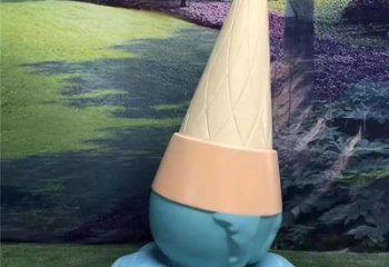 烤漆雪糕雕塑 鋼管景觀小品 室內雕塑