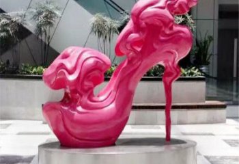 彩繪高跟鞋雕塑 懸空餐飲店擺件 街頭雕塑