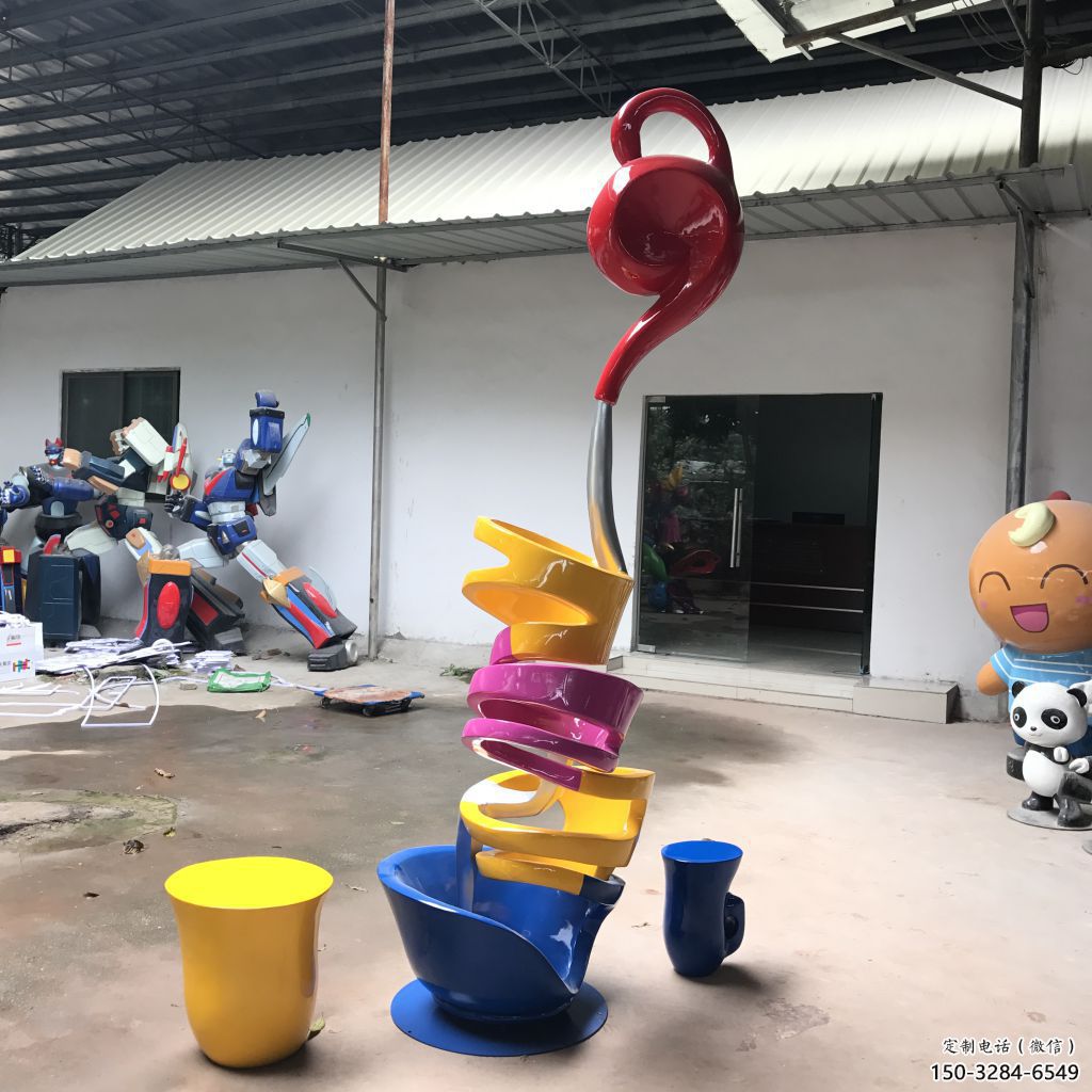 步行街懸壺雕塑 游樂(lè)場(chǎng)景觀小品 鑄造雕塑