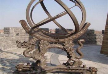 室內(nèi)地動儀雕塑，拉絲景觀雕塑，抽象效果