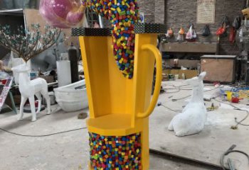 別墅區(qū)懸壺雕塑 大型別墅區(qū)擺件 剪影雕塑