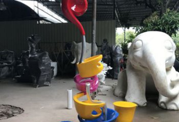 草地懸壺雕塑 現代校園小品 大型雕塑