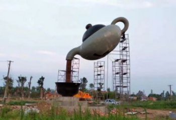 大型商場懸壺雕塑 仿真景觀擺件 鏡面雕塑