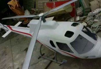 街頭飛機雕塑 大型別墅區擺件 鋼管雕塑