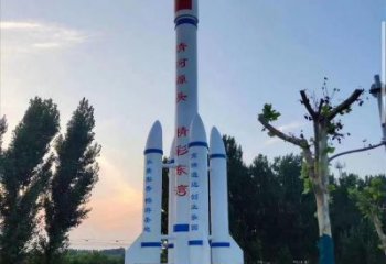 房地產火箭雕塑 現代景觀擺件 幾何雕塑