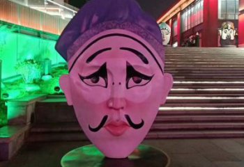 房地產(chǎn)臉譜雕塑 剪影景觀擺件 鍛造雕塑