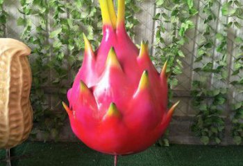 創(chuàng)意火龍果雕塑 步行街店門口雕塑 水果小品