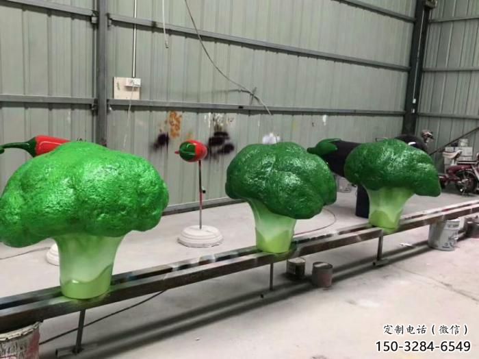 抽象大白菜雕塑 店門口彩繪雕塑 步行街擺件