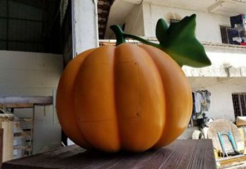 房地產南瓜雕塑 現代景觀水果雕塑 幾何果蔬雕塑