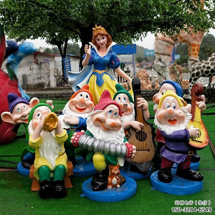 酒店白雪公主雕塑 景觀美陳卡通雕塑 現代動漫雕塑