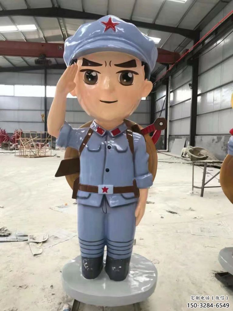 鍛造武警雕塑 懸空餐飲店警察雕塑 戶外戰(zhàn)士雕塑