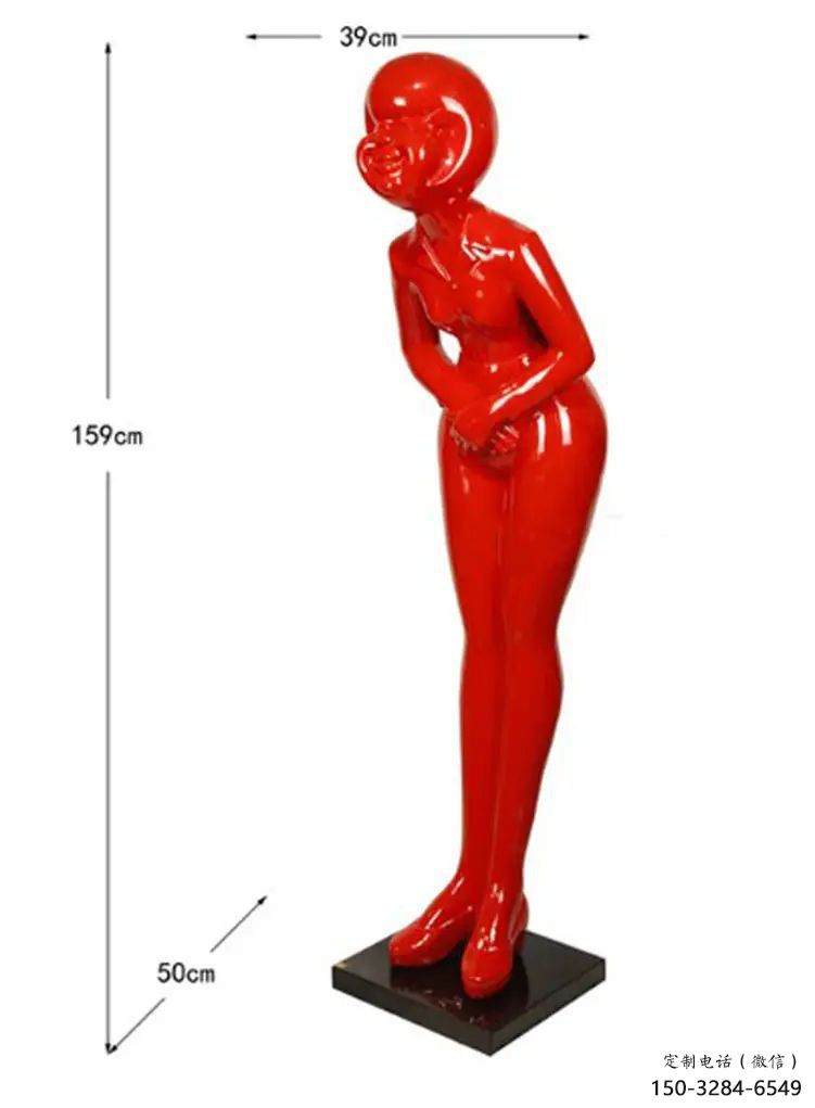 迎賓雕塑 廣場(chǎng)卡通雕塑 門(mén)口小品